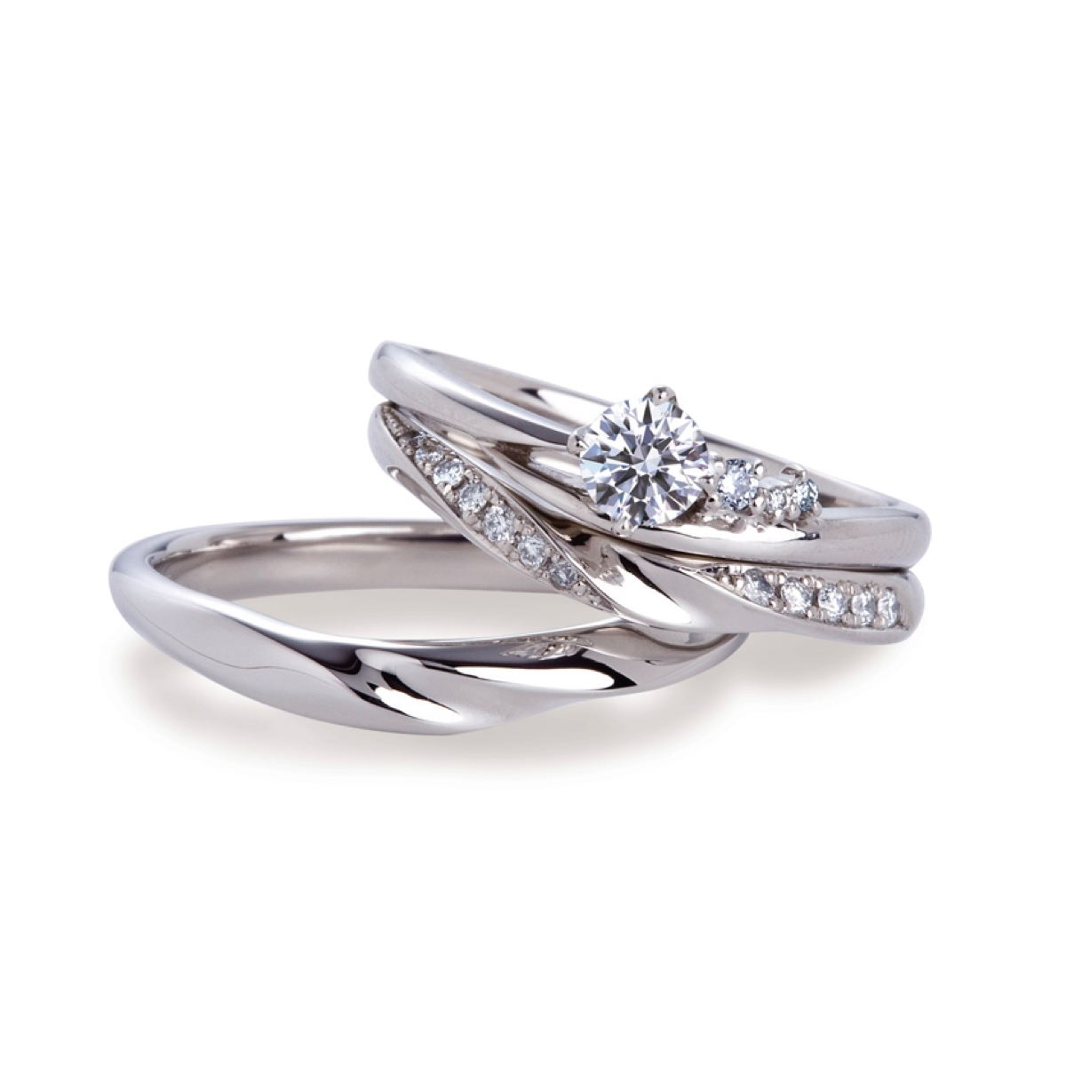 Camellia（カメリア）｜婚約指輪と結婚指輪のセットリング｜婚約指輪