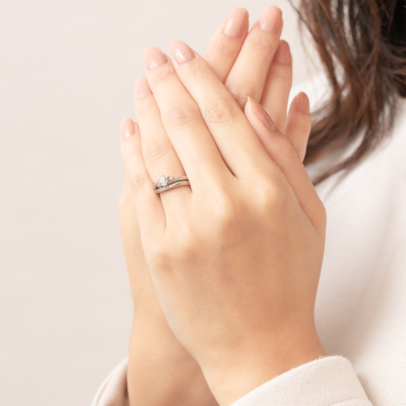 24200円 【50%OFF!】 LEGAN レガン エタニティリング ウェーブライン 指輪 婚約指輪 ダイヤモンド